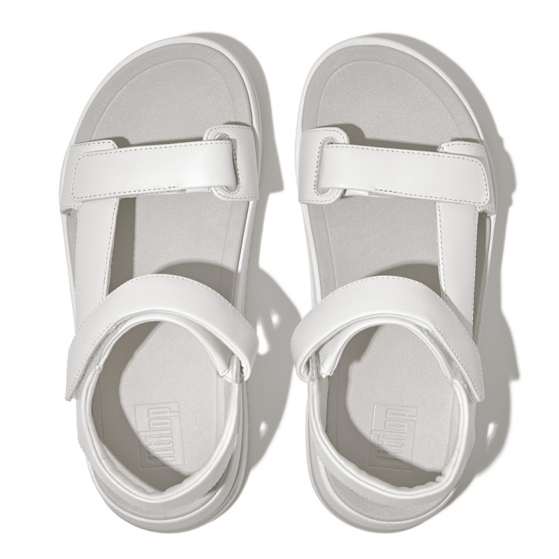 Fitflop Surff Back Páskové Sandaler Dame Hvide | DK-561329-TXD