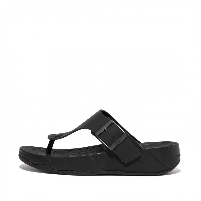 Fitflop Trakk Ii Nubuck Tå Thongs Herre Sort | DK-367941-QPA