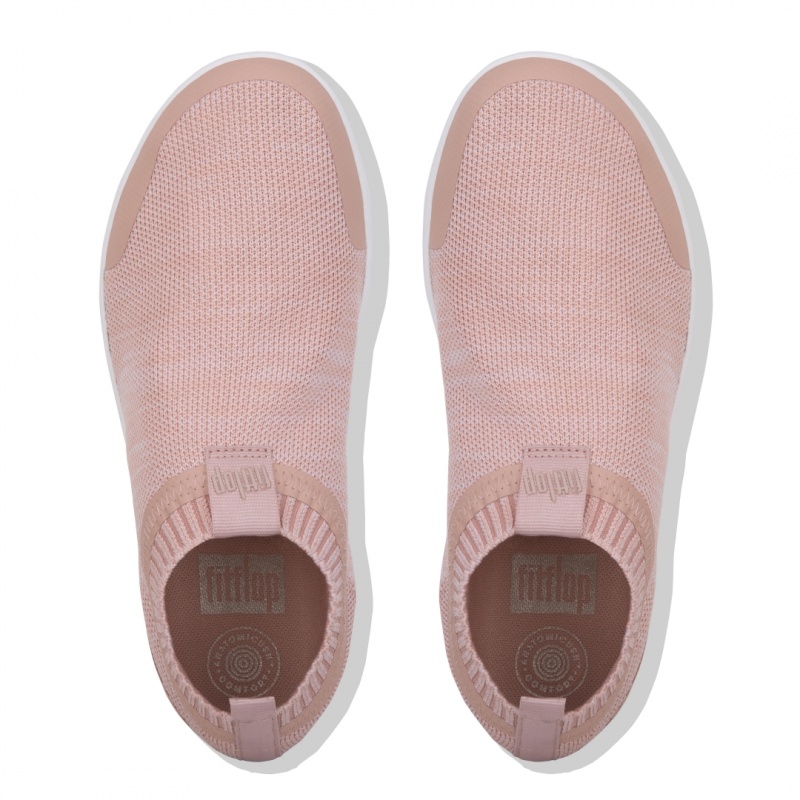 Fitflop Uberknit Nylon Mix Knit Tpu Rubber Sneakers Dame Lyserød | DK-602784-BXV