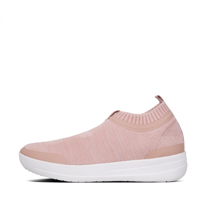 Fitflop Uberknit Nylon Mix Knit Tpu Rubber Sneakers Dame Lyserød | DK-602784-BXV