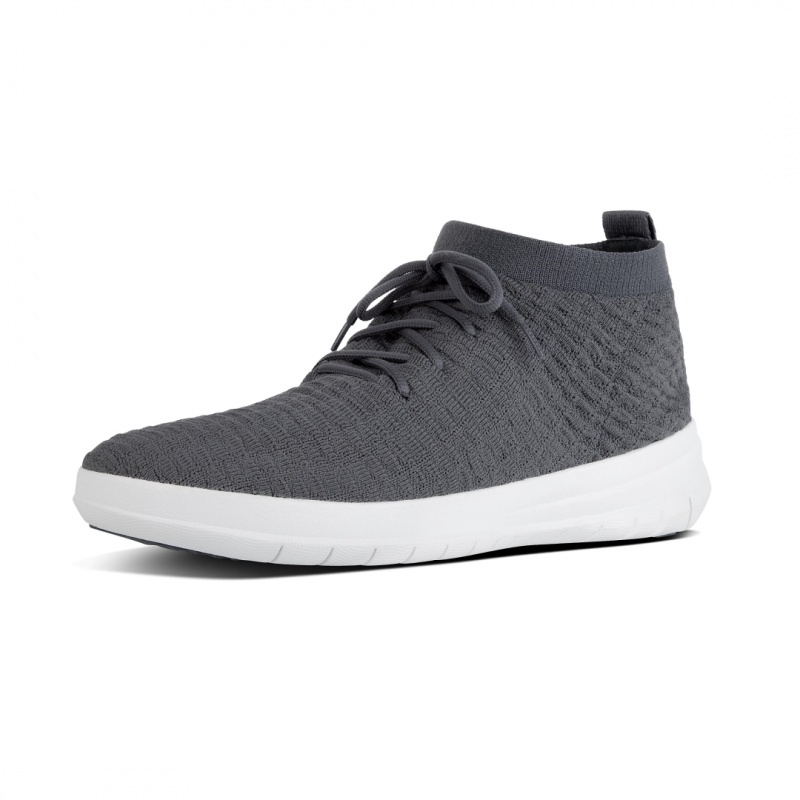 Fitflop Uberknit Tekstil Sneakers Herre Mørkegrå | DK-568914-GSF