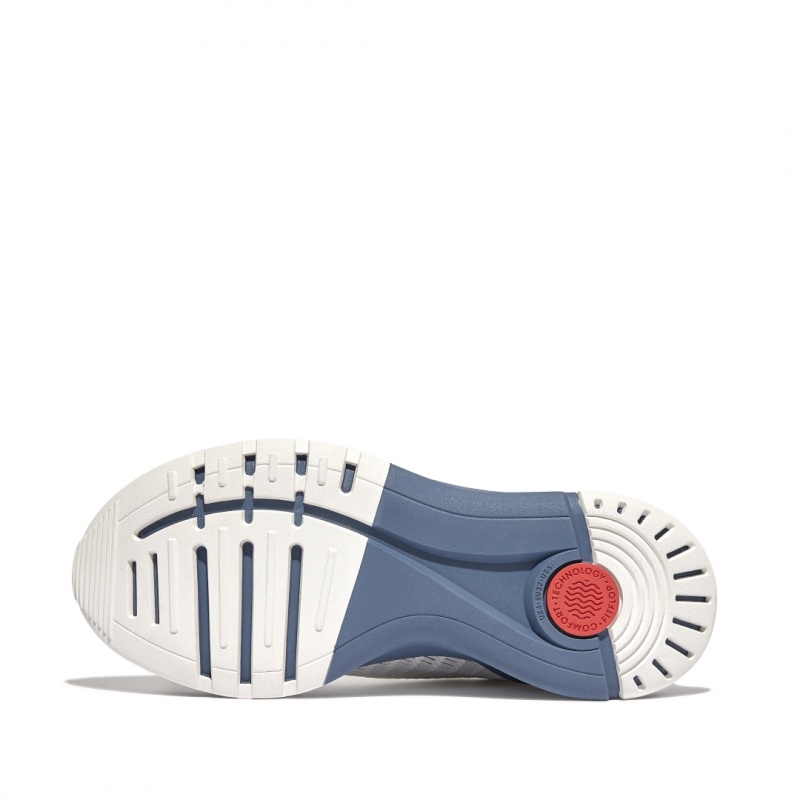 Fitflop Vitamin Ffx Knit Sports Sneakers Dame Blå | DK-086932-QDO