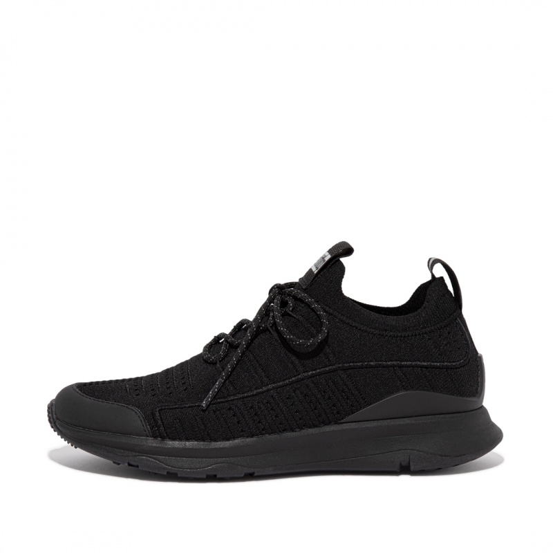 Fitflop Vitamin Ffx Knit Sports Sneakers Dame Sort | DK-938067-YXN