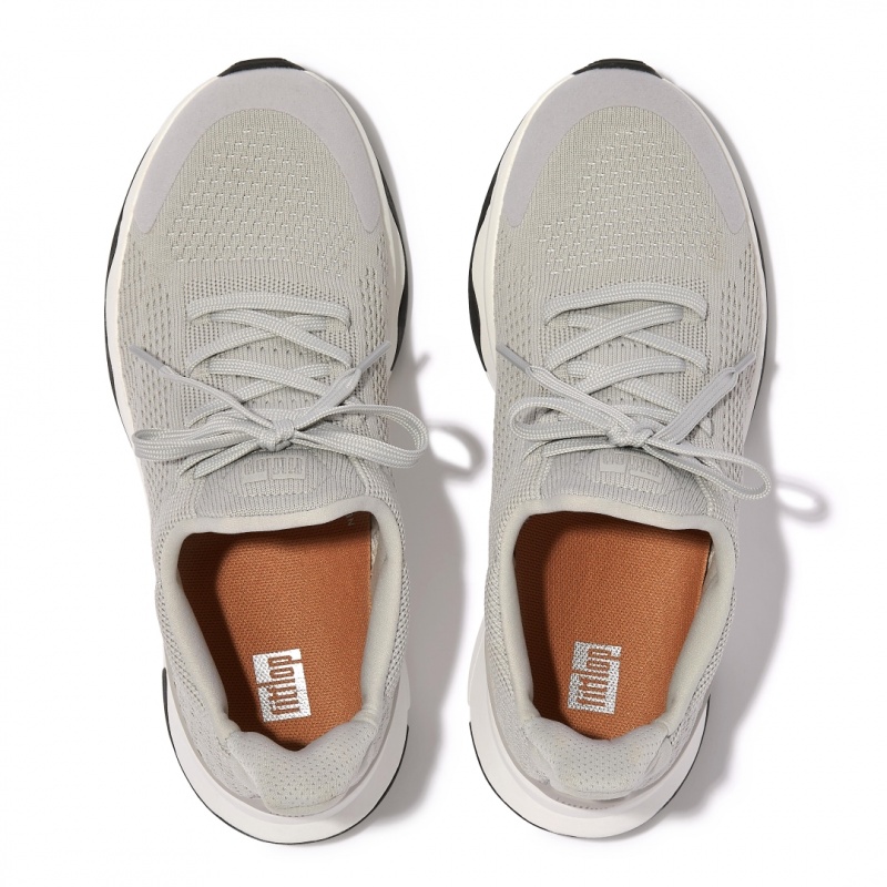 Fitflop Vitamin Ffx Knit Sports Sneakers Dame Grå | DK-412735-XPV