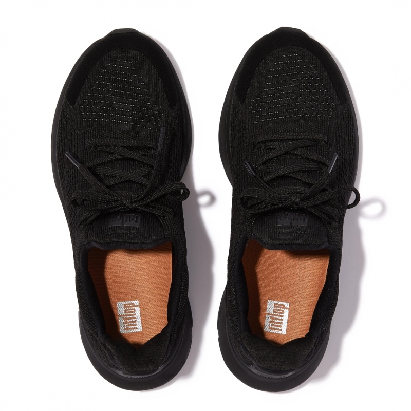 Fitflop Vitamin Ffx Knit Sports Sneakers Dame Sort | DK-839512-DIH