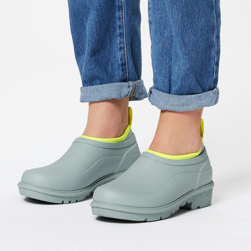 Fitflop Wonderclog Neon Pop Vandtætte Træsko Dame Blå | DK-428753-LQS