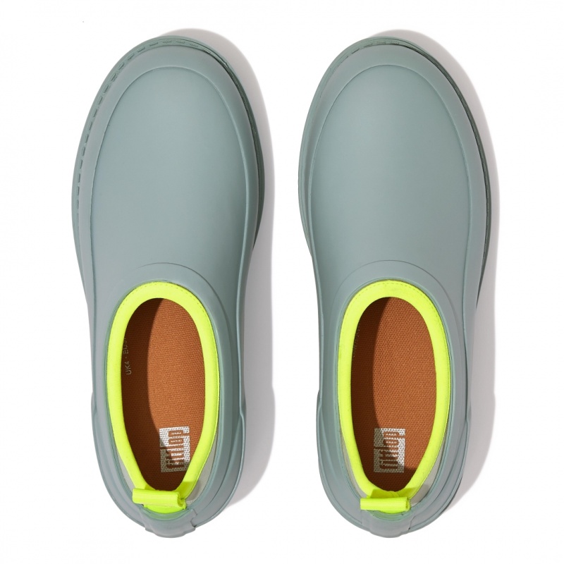 Fitflop Wonderclog Neon Pop Vandtætte Træsko Dame Blå | DK-428753-LQS