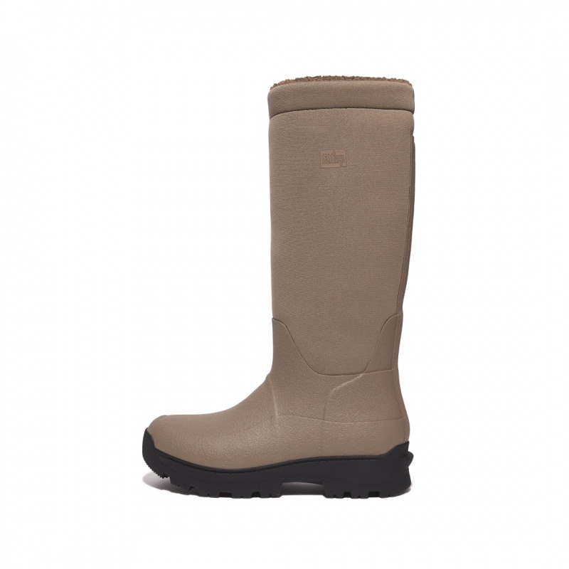 Fitflop Wonderwelly Atb Natural Mix Welly Gummistøvler Dame Grå | DK-786213-HWX